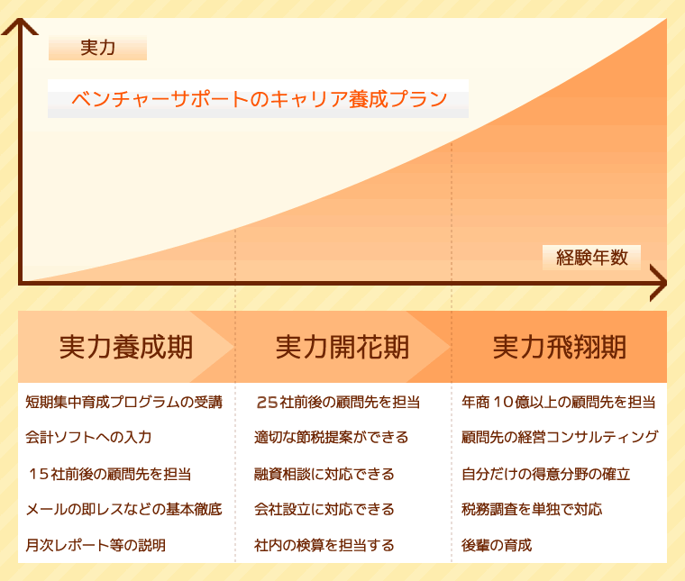ベンチャーサポートのキャリア養成プラン